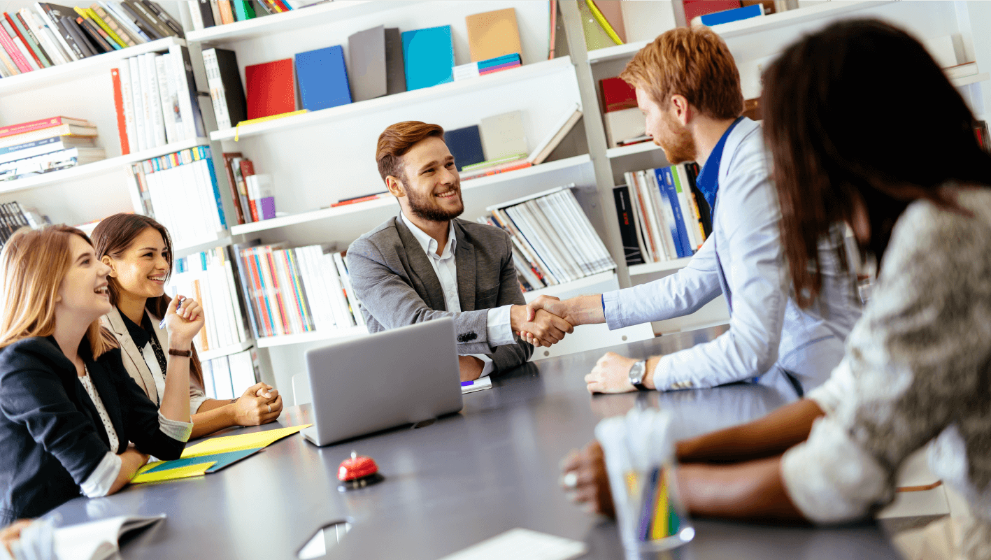 People shaking hands